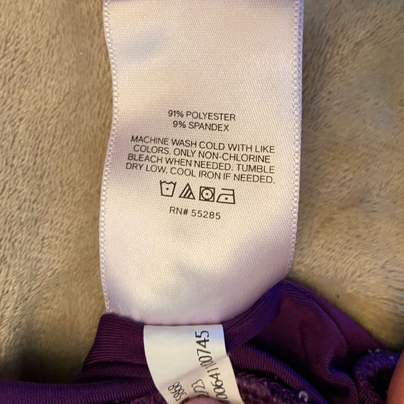 EUC Express Purple Draped Blouson Tank Top Size L - Picture 8 of 8